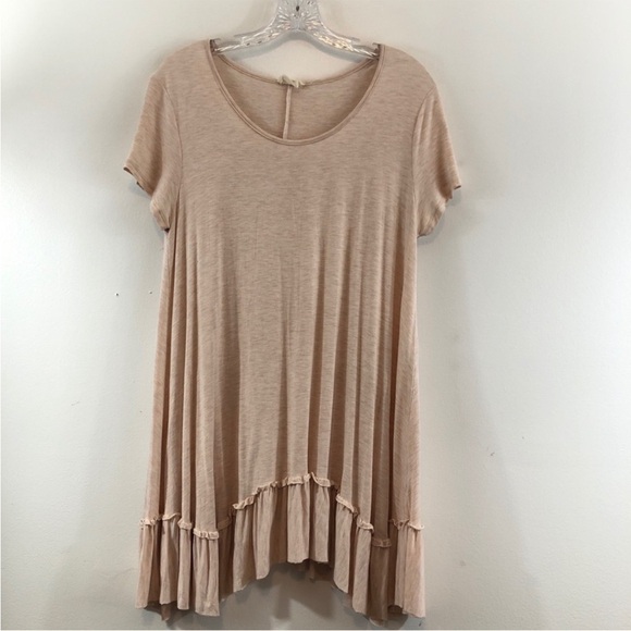 143 Story by Line Up beige ruffle tunic top size medium - Picture 1 of 4